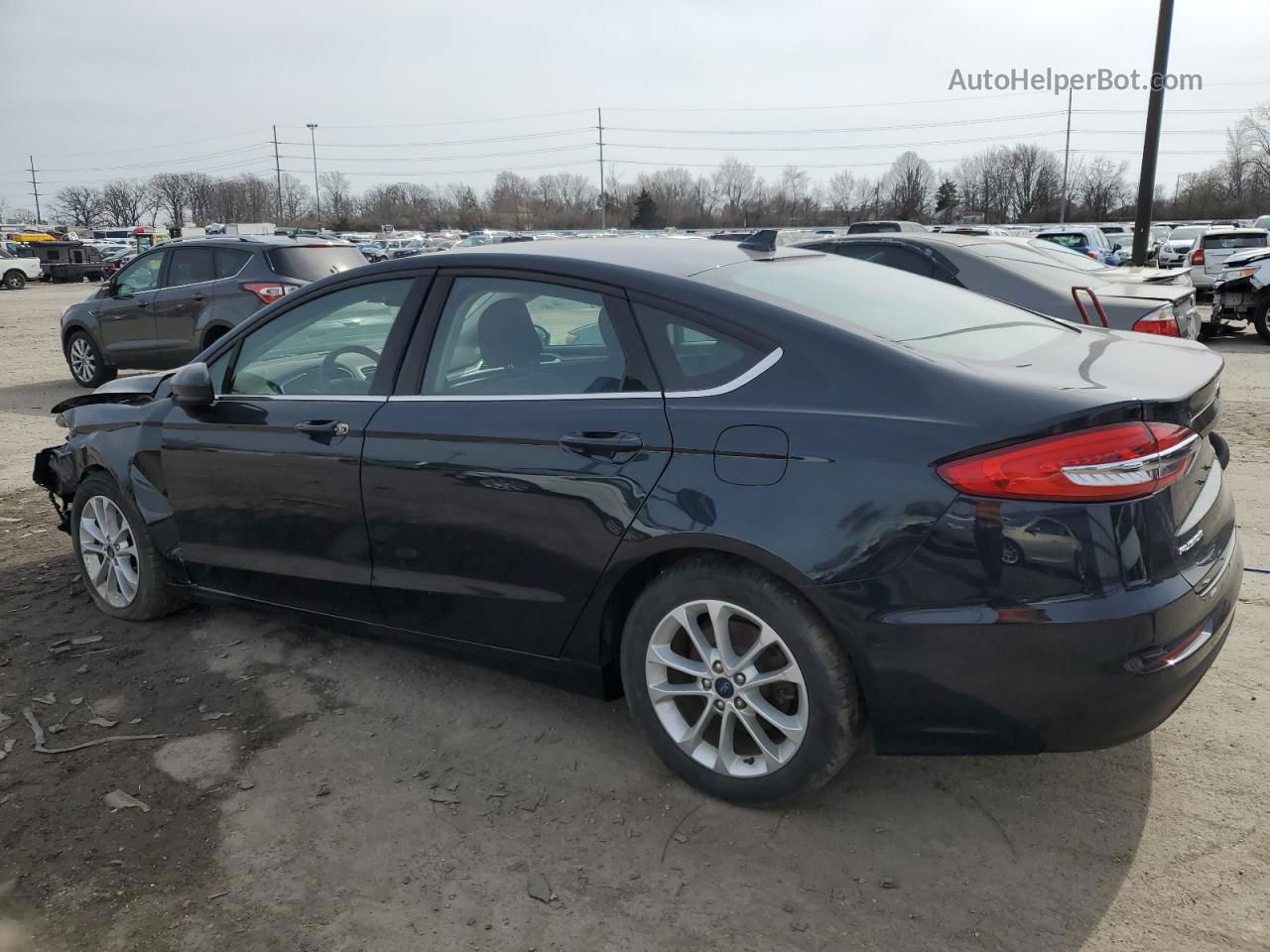 2020 Ford Fusion Se Blue vin: 3FA6P0HD5LR247473