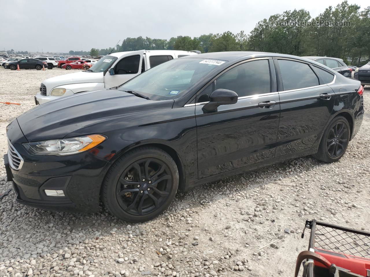 2020 Ford Fusion Se Black vin: 3FA6P0HD5LR255427