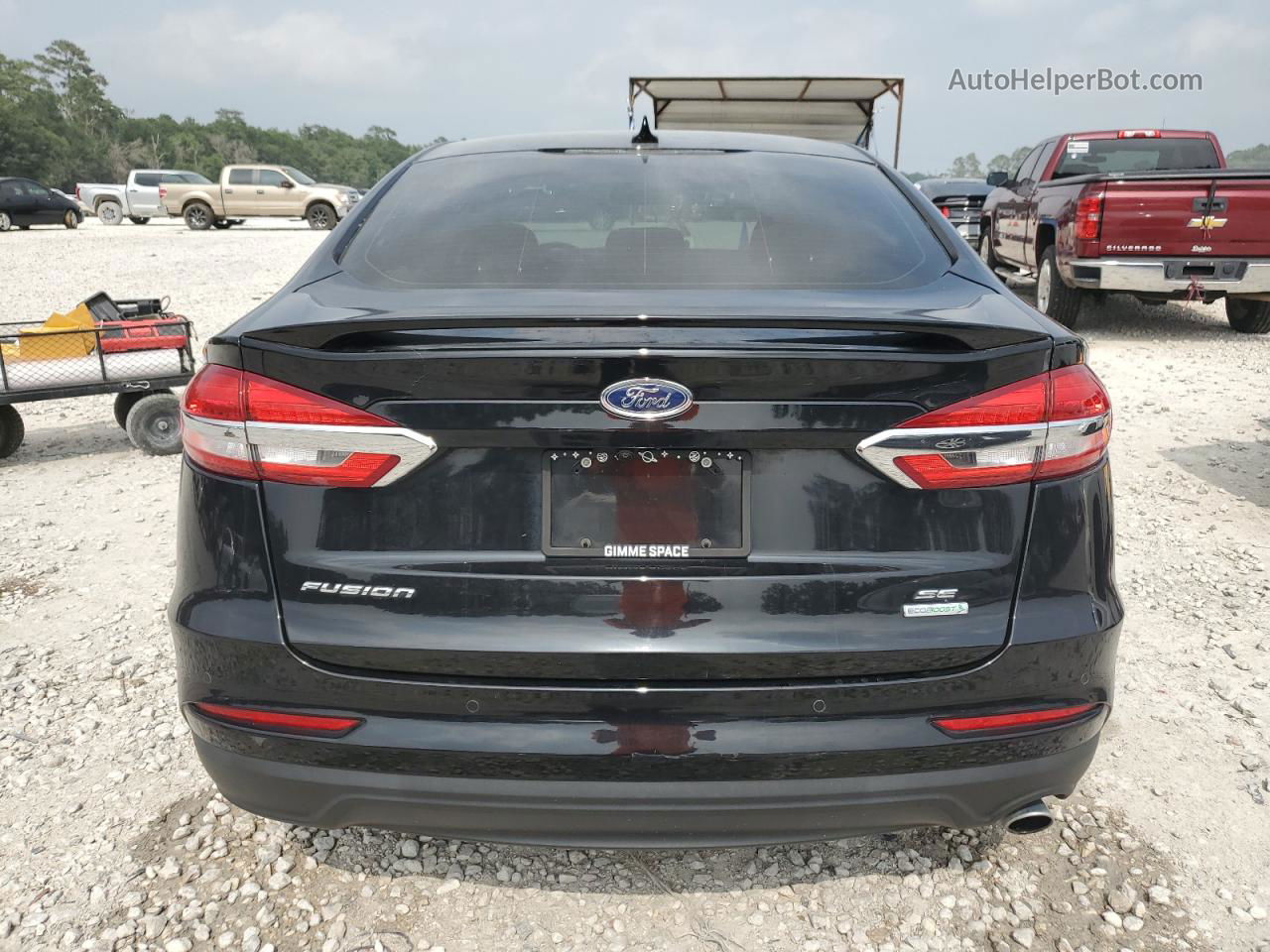 2020 Ford Fusion Se Black vin: 3FA6P0HD5LR255427