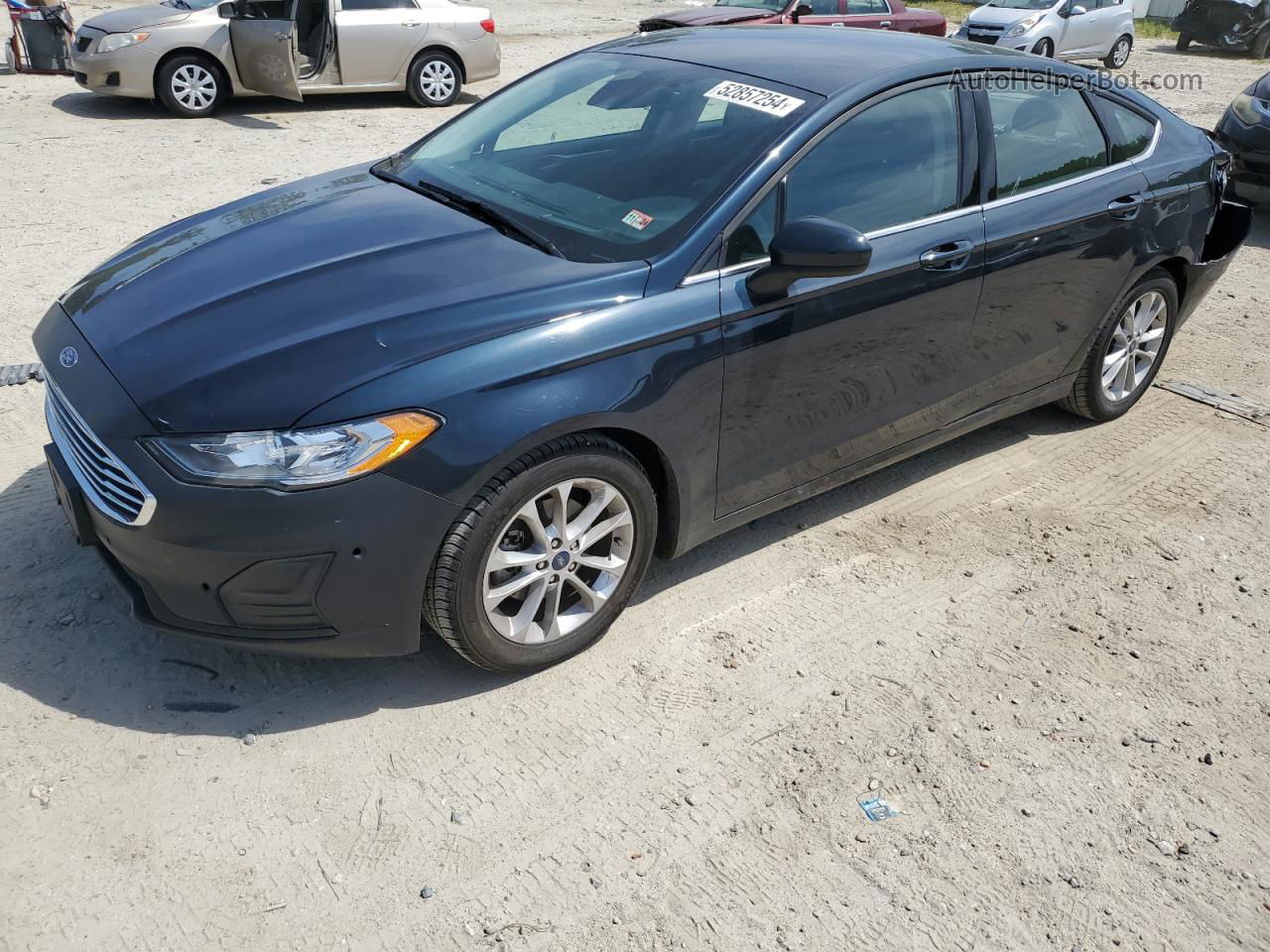 2020 Ford Fusion Se Blue vin: 3FA6P0HD5LR257646