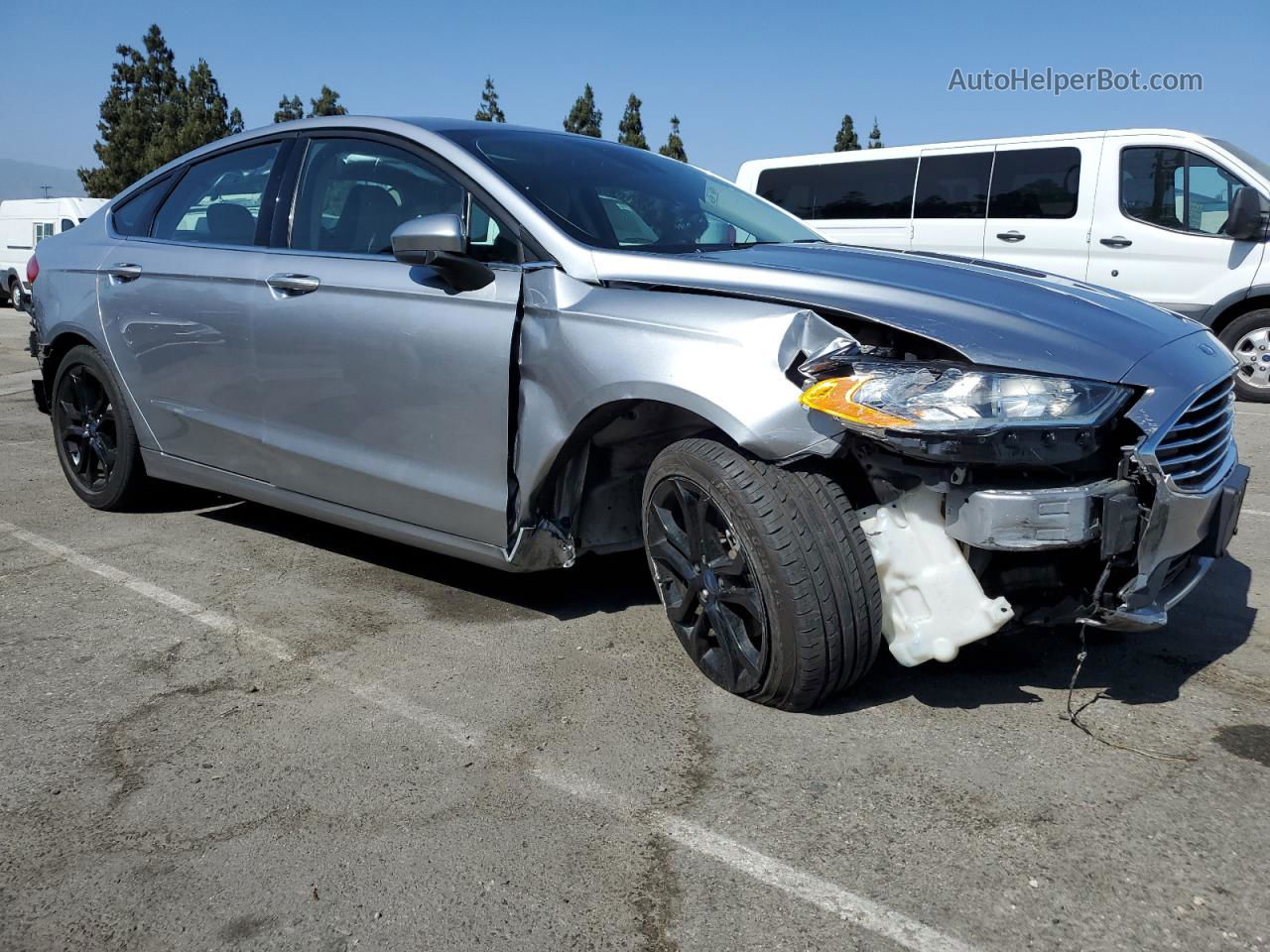 2020 Ford Fusion Se Silver vin: 3FA6P0HD5LR264547