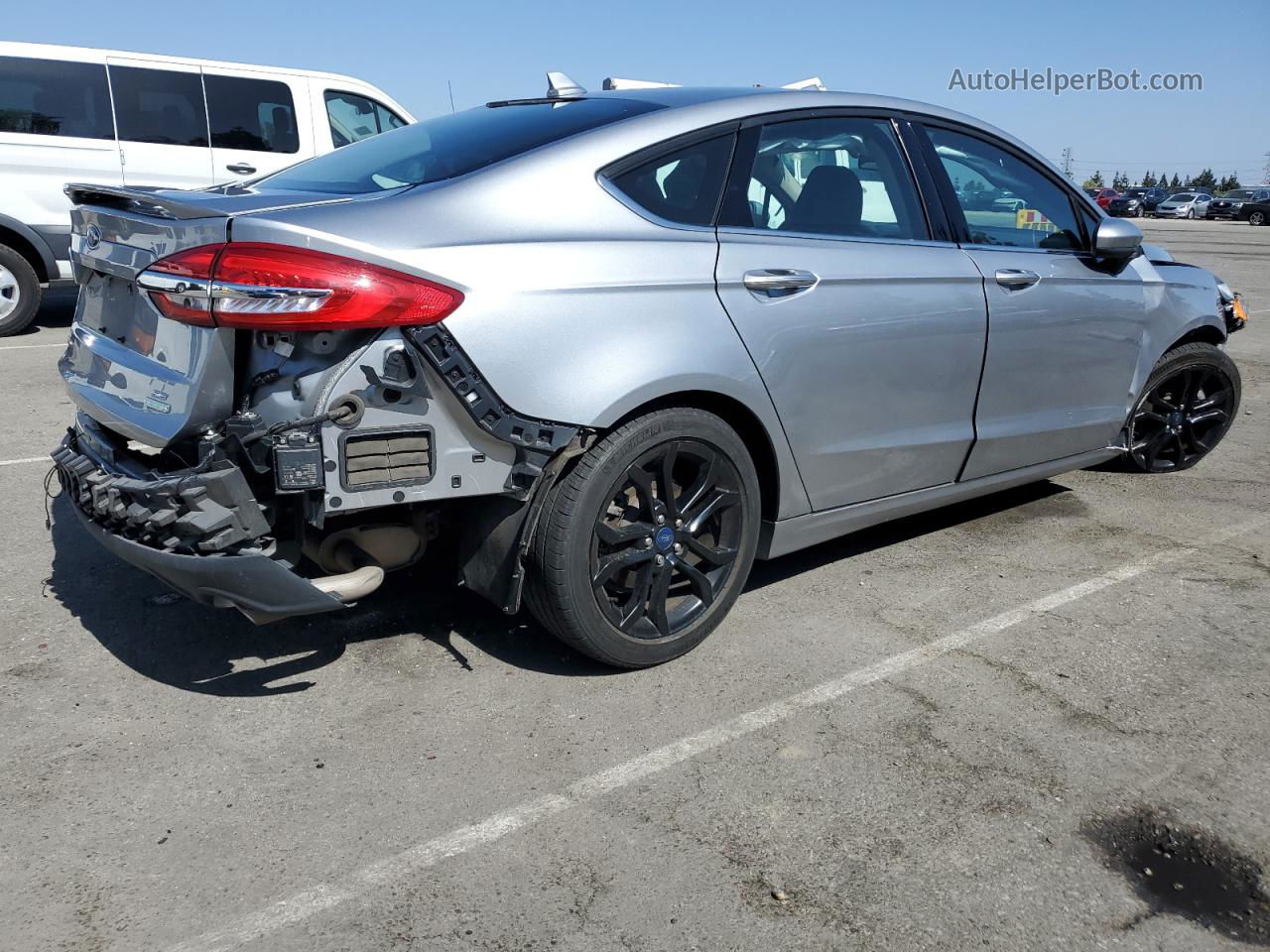 2020 Ford Fusion Se Silver vin: 3FA6P0HD5LR264547