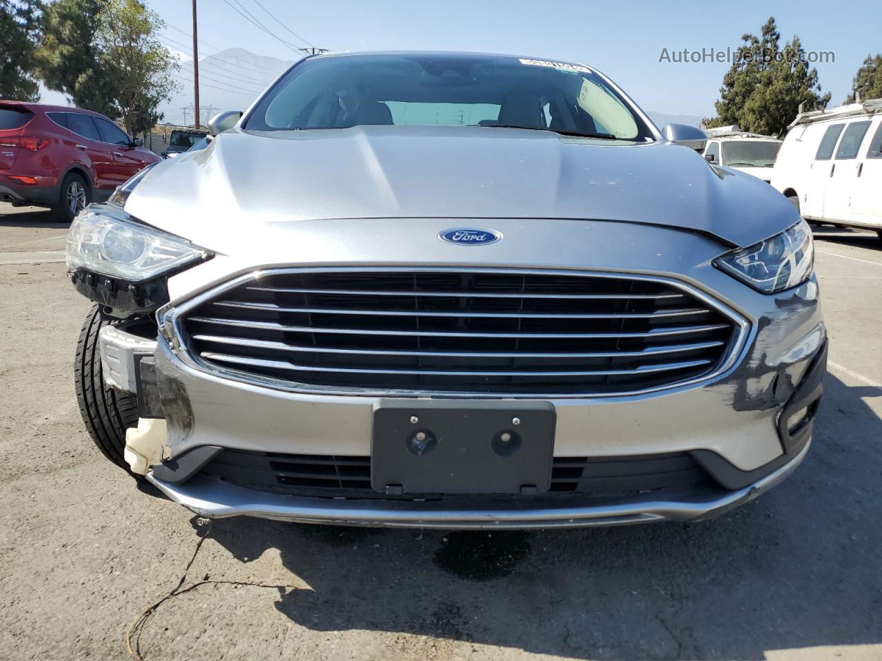 2020 Ford Fusion Se Silver vin: 3FA6P0HD5LR264547