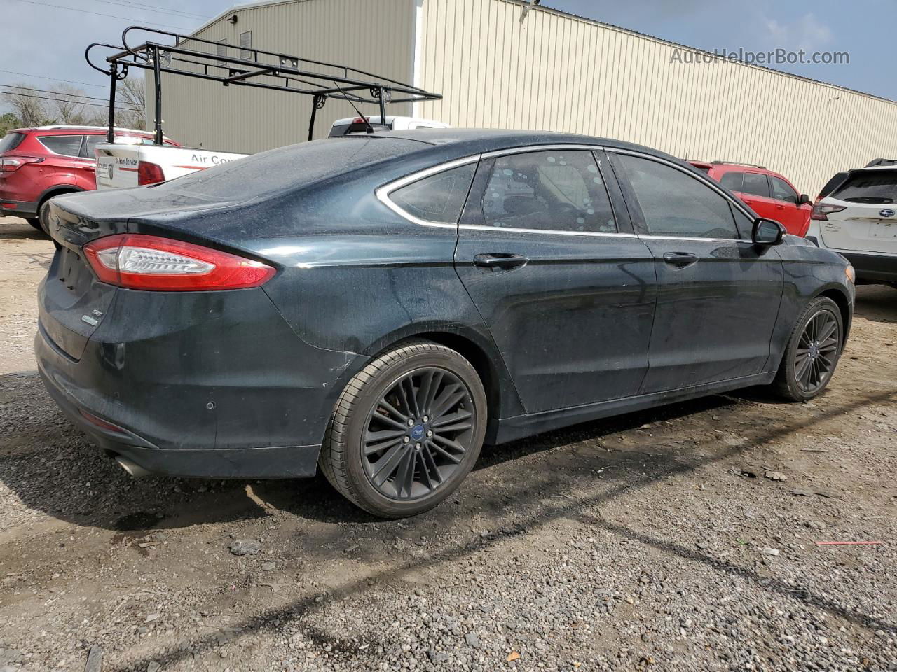 2014 Ford Fusion Se Black vin: 3FA6P0HD6ER175105