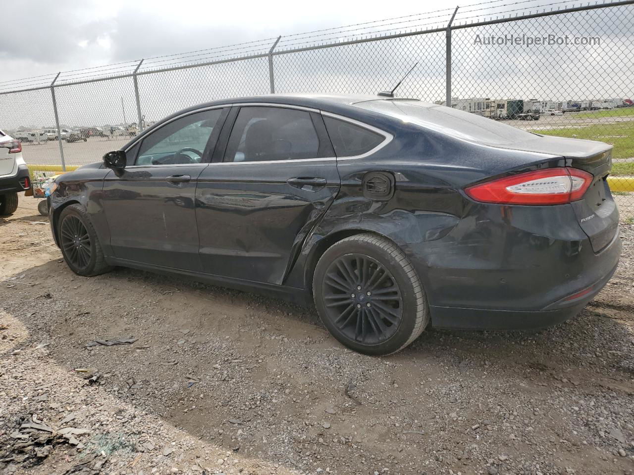 2014 Ford Fusion Se Black vin: 3FA6P0HD6ER175105