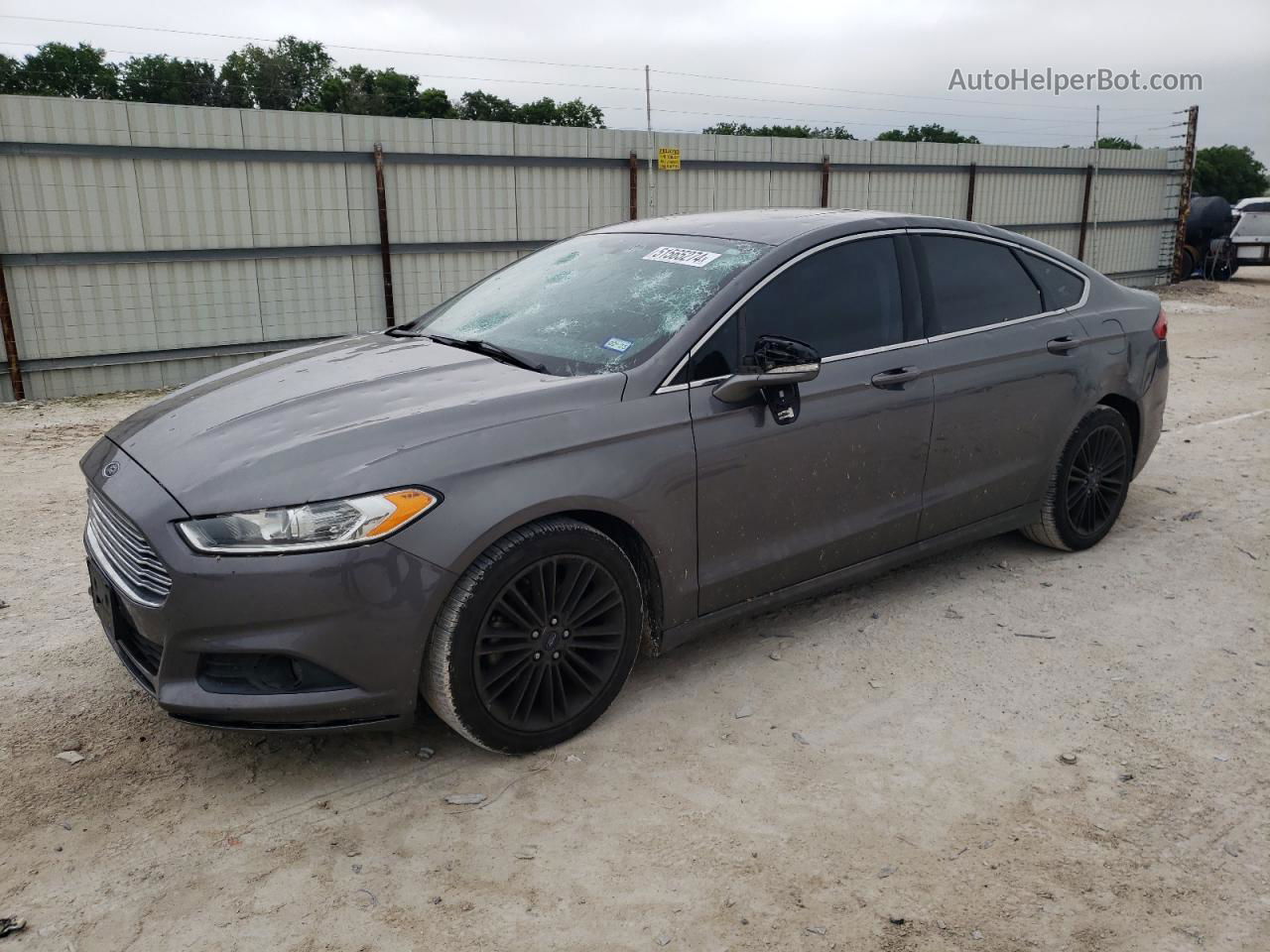 2014 Ford Fusion Se Серый vin: 3FA6P0HD6ER290982