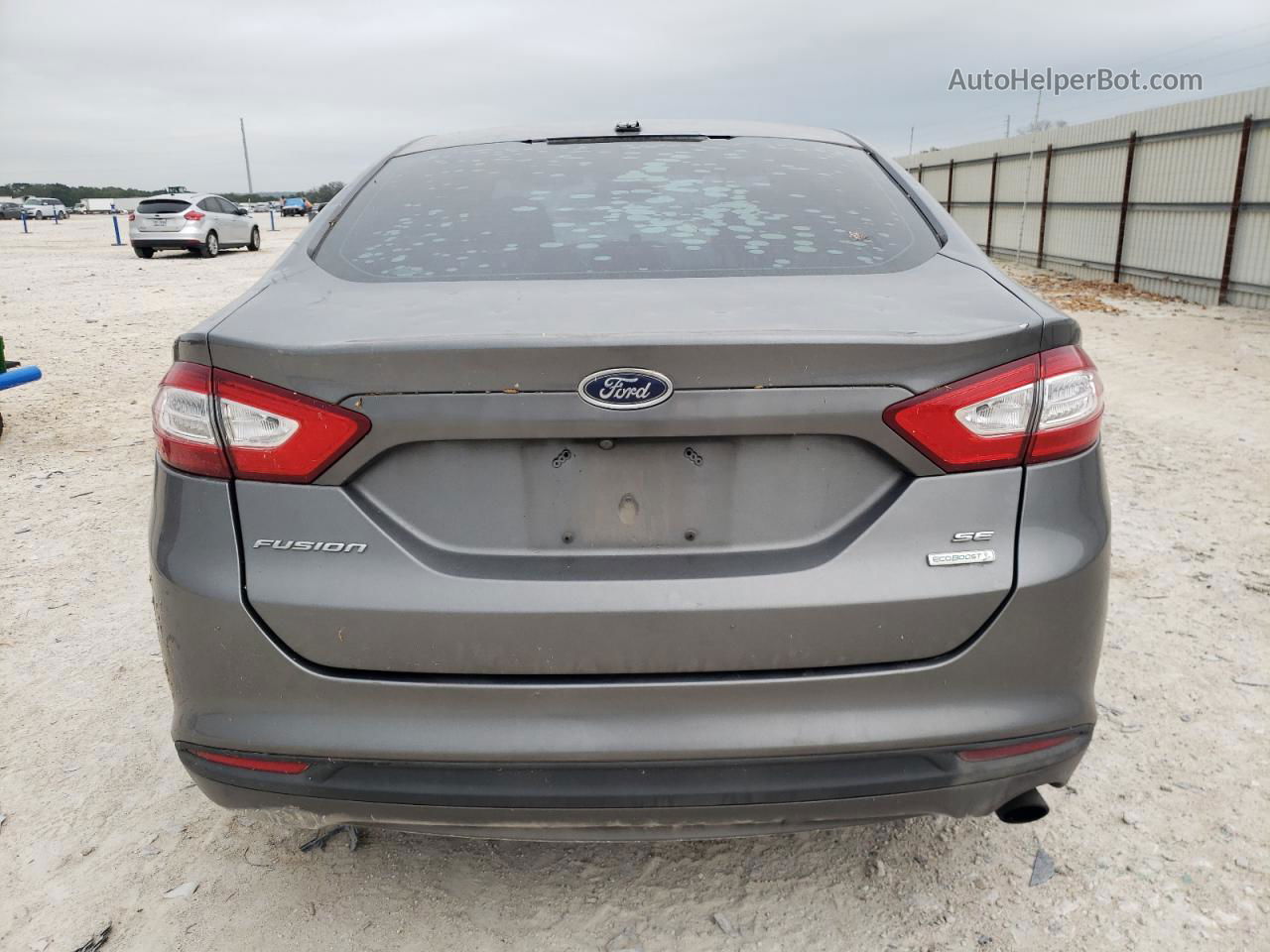 2014 Ford Fusion Se Серый vin: 3FA6P0HD6ER290982