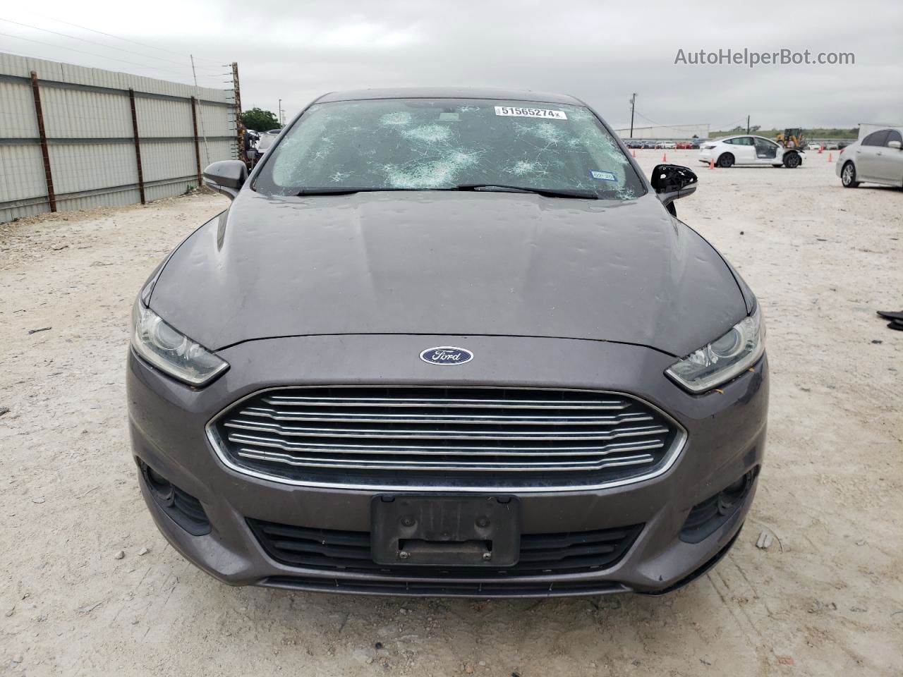 2014 Ford Fusion Se Серый vin: 3FA6P0HD6ER290982