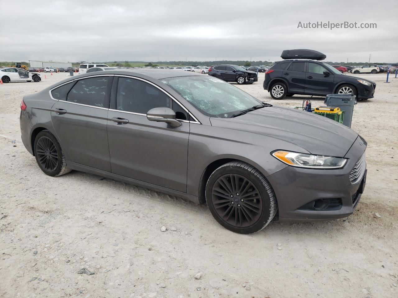 2014 Ford Fusion Se Серый vin: 3FA6P0HD6ER290982