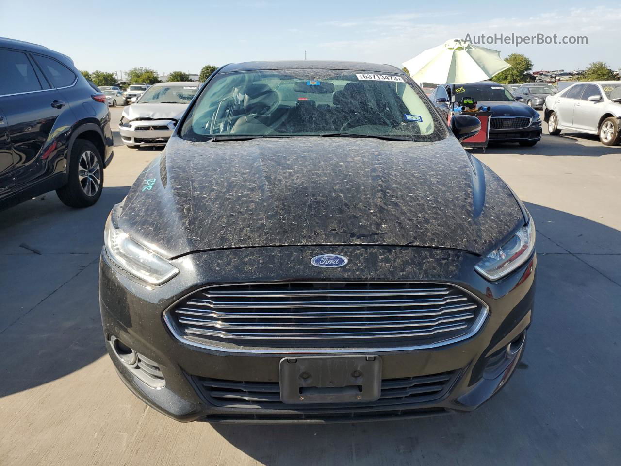 2014 Ford Fusion Se Черный vin: 3FA6P0HD6ER314973