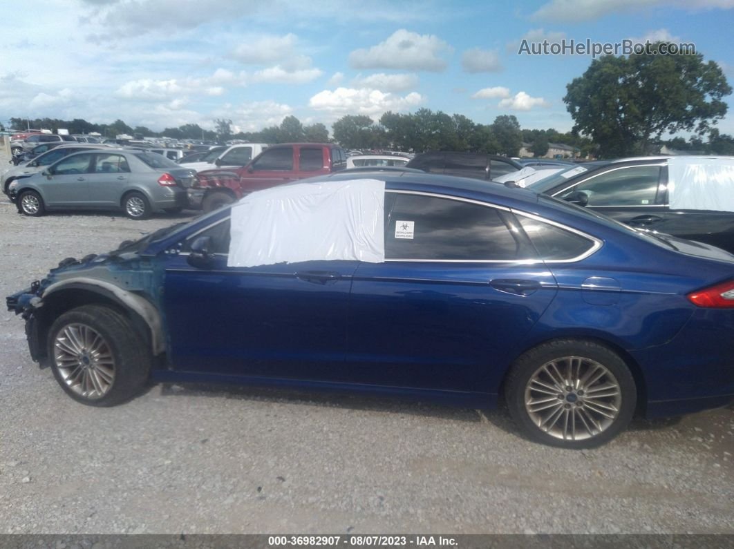 2014 Ford Fusion Se Синий vin: 3FA6P0HD6ER336018