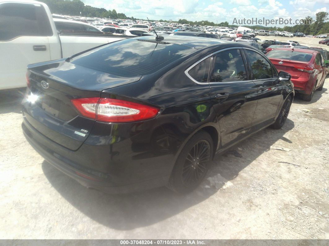 2014 Ford Fusion Se Black vin: 3FA6P0HD6ER372226