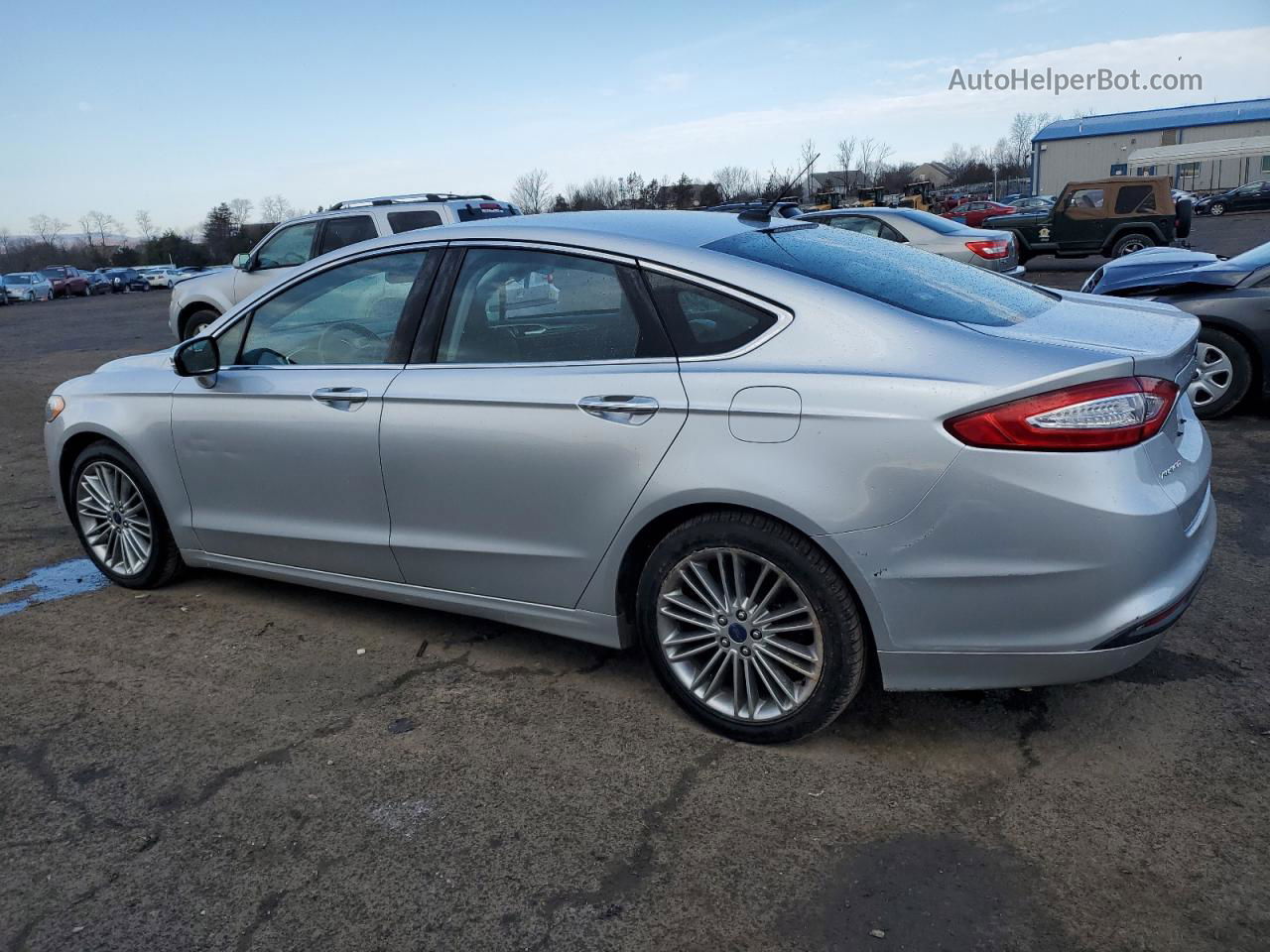 2014 Ford Fusion Se Silver vin: 3FA6P0HD6ER384599