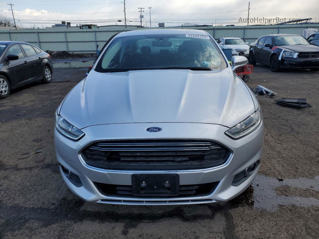 2014 Ford Fusion Se Silver vin: 3FA6P0HD6ER384599