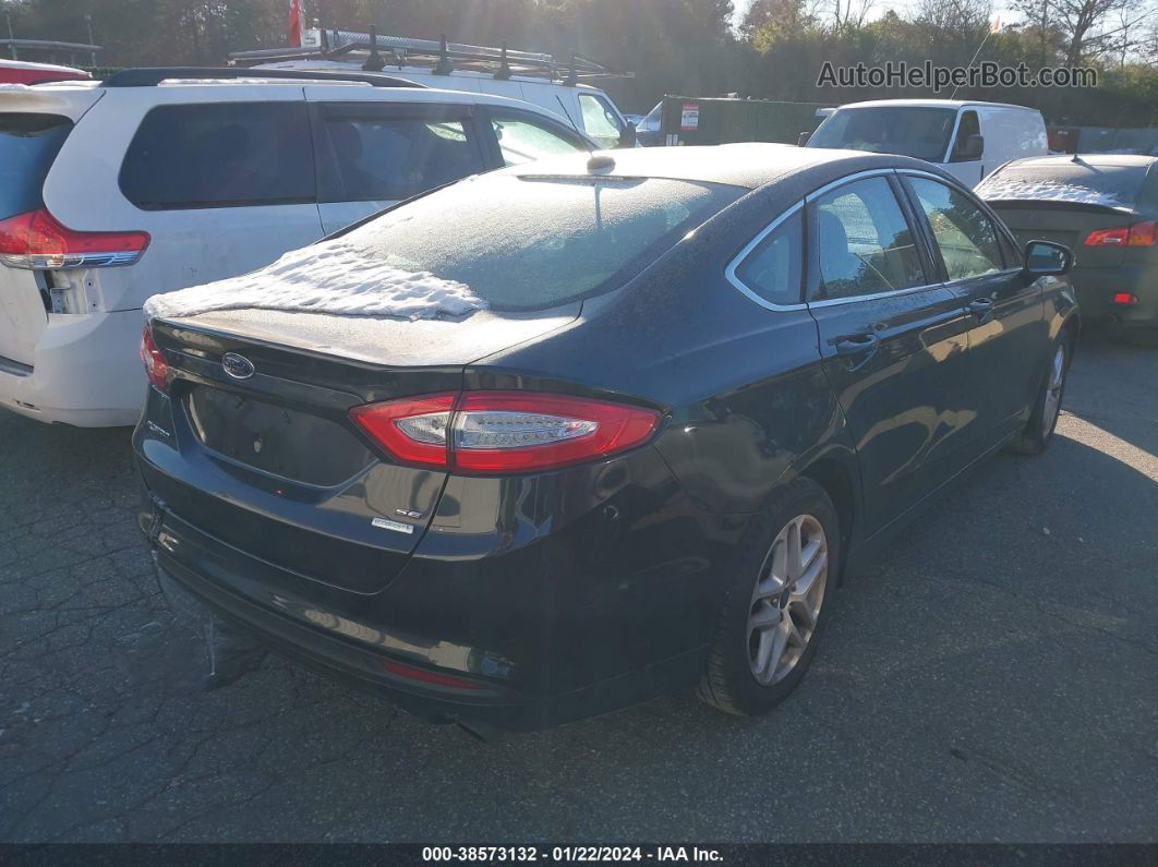 2014 Ford Fusion Se Black vin: 3FA6P0HD6ER385008