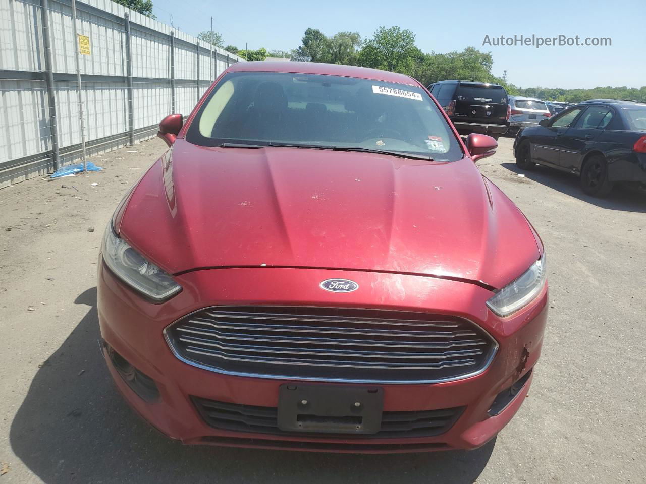 2014 Ford Fusion Se Красный vin: 3FA6P0HD6ER385445