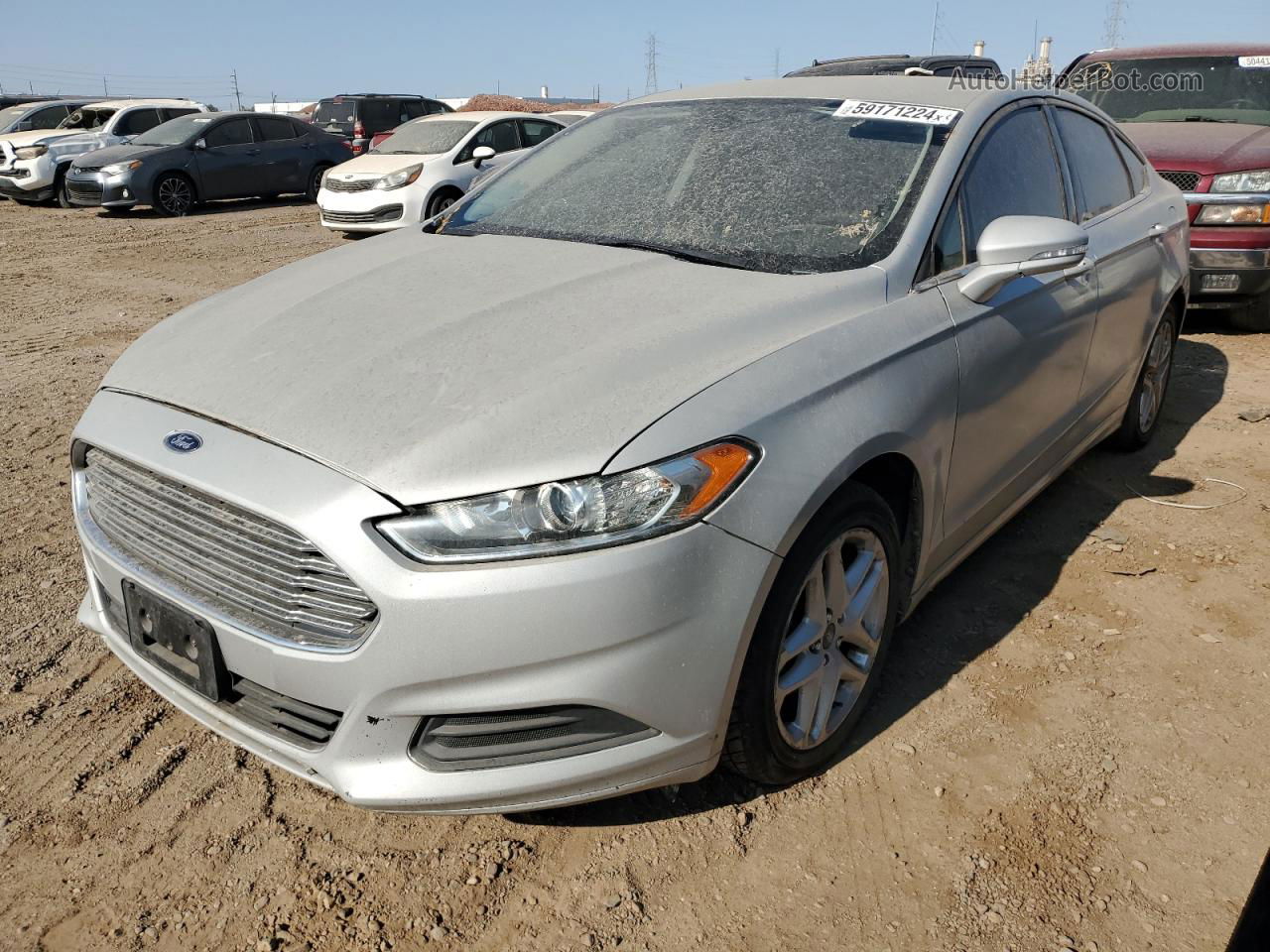 2014 Ford Fusion Se Silver vin: 3FA6P0HD6ER392699