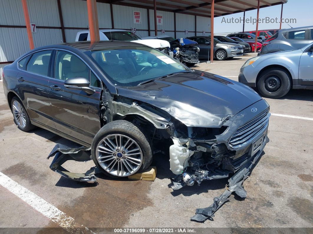 2015 Ford Fusion Se Gray vin: 3FA6P0HD6FR127069