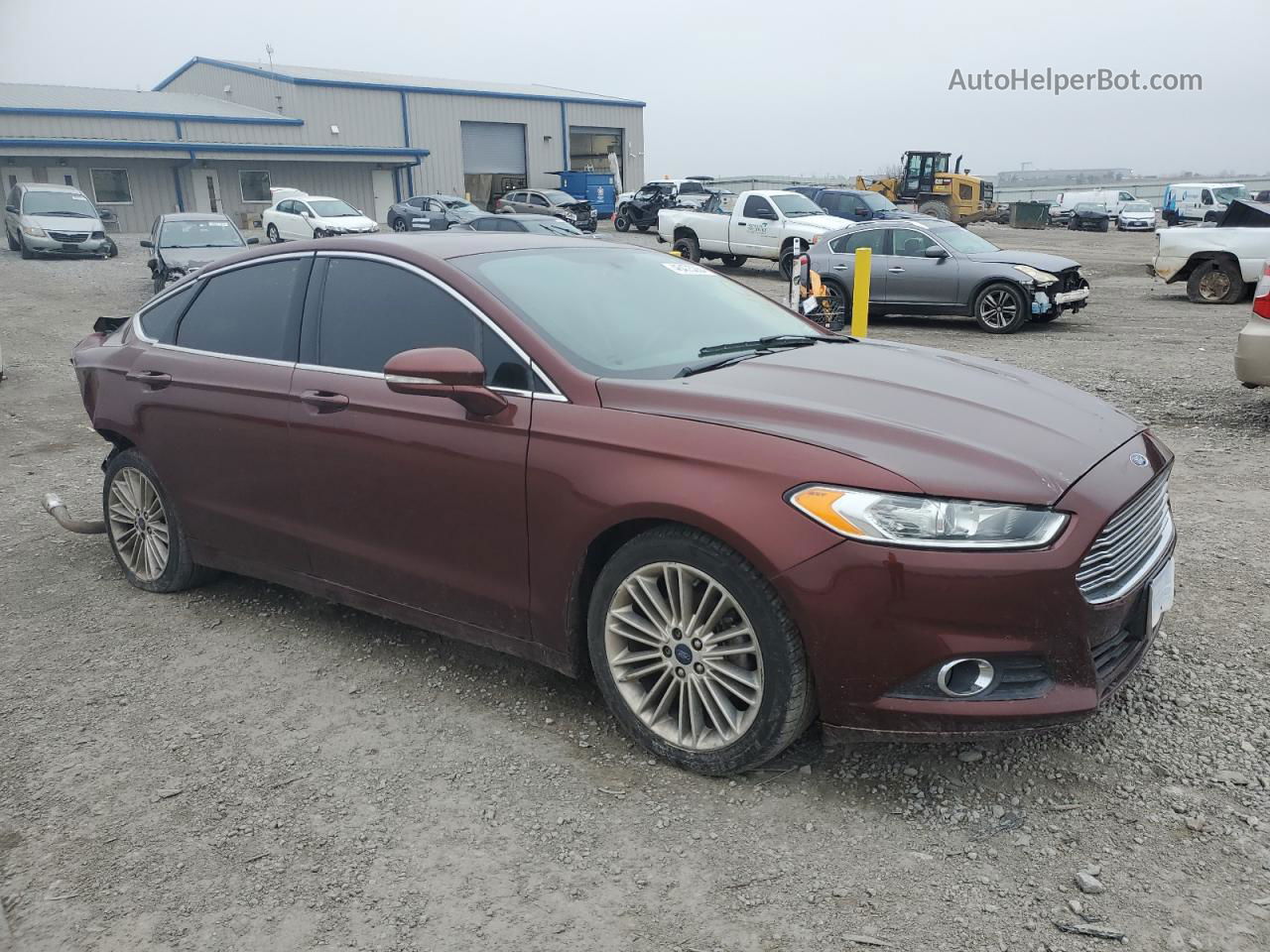 2015 Ford Fusion Se Burgundy vin: 3FA6P0HD6FR142669