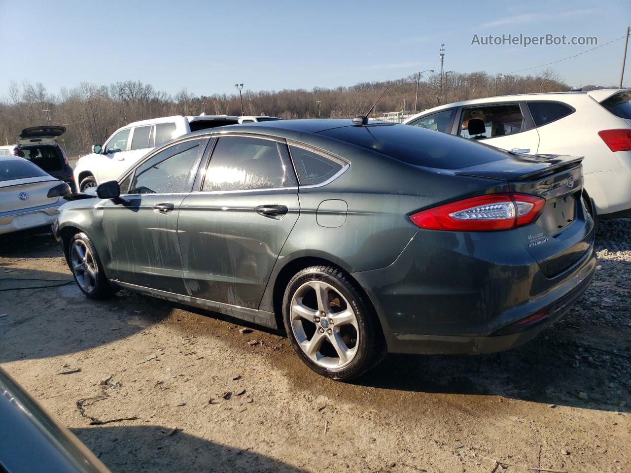 2015 Ford Fusion Se Серый vin: 3FA6P0HD6FR159049