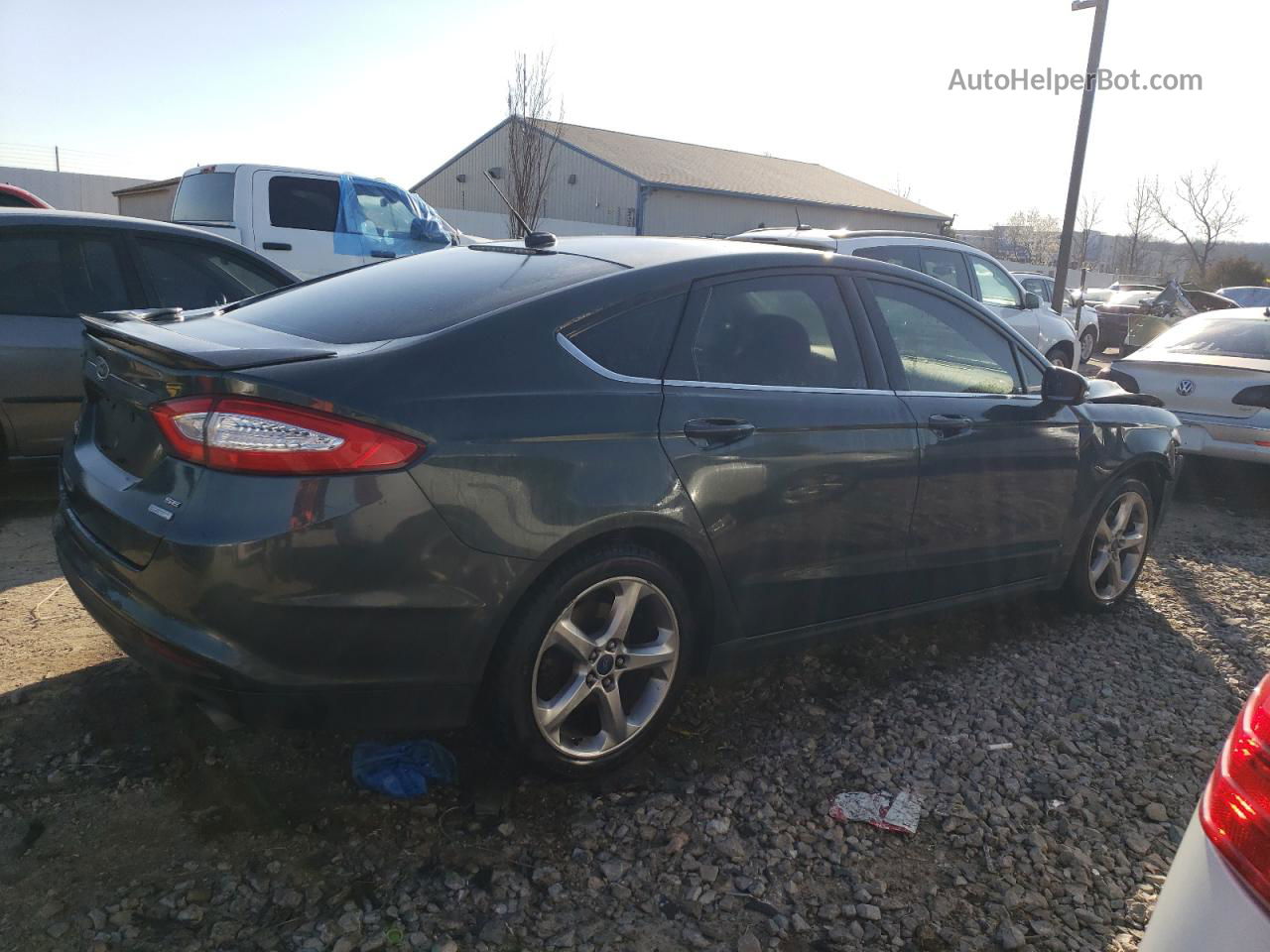 2015 Ford Fusion Se Gray vin: 3FA6P0HD6FR159049