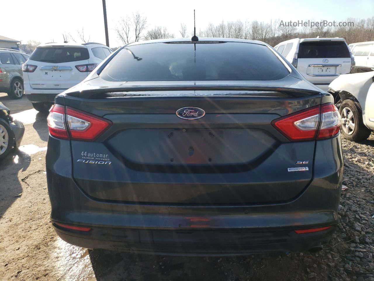 2015 Ford Fusion Se Серый vin: 3FA6P0HD6FR159049