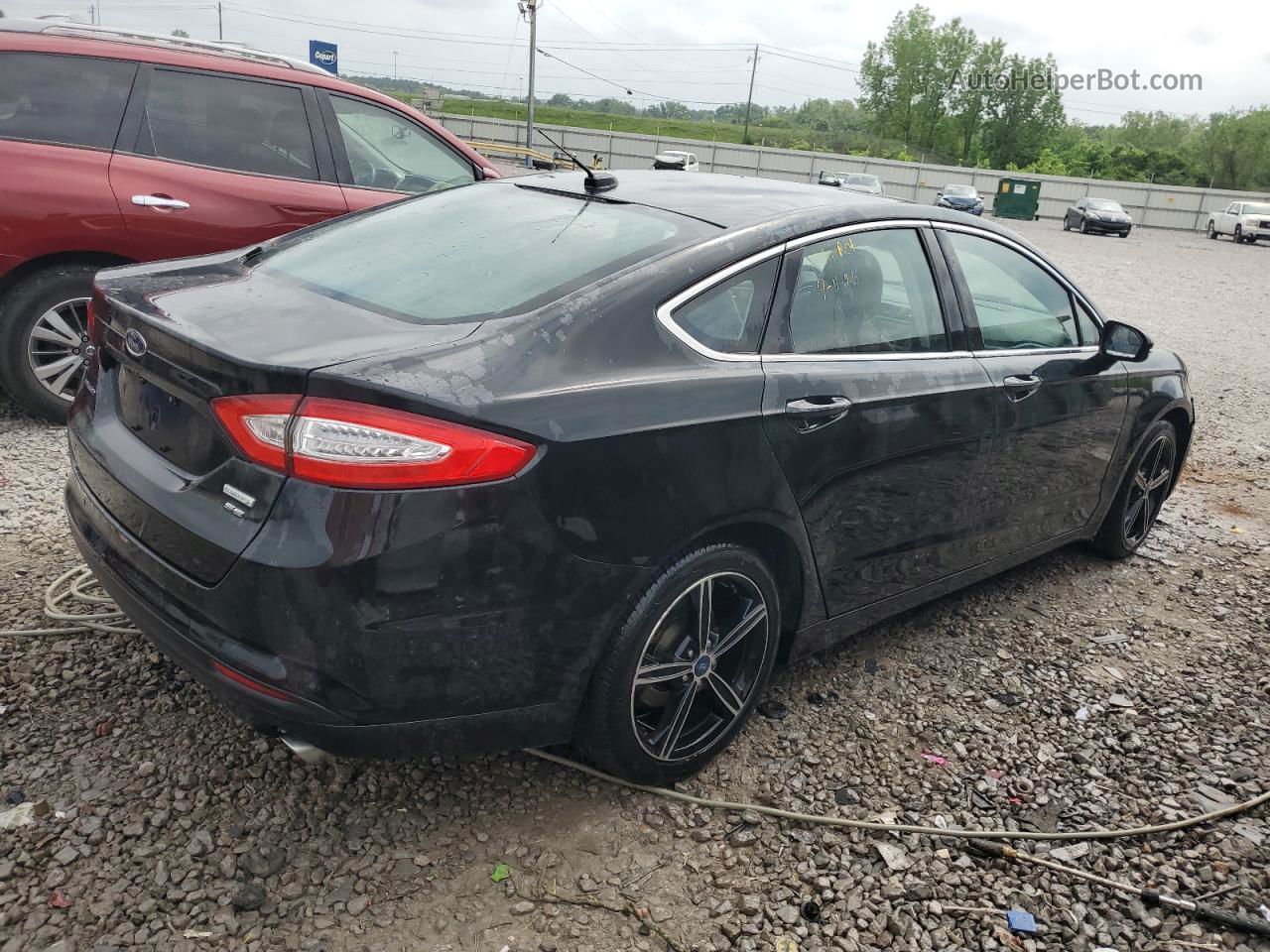 2015 Ford Fusion Se Black vin: 3FA6P0HD6FR250869