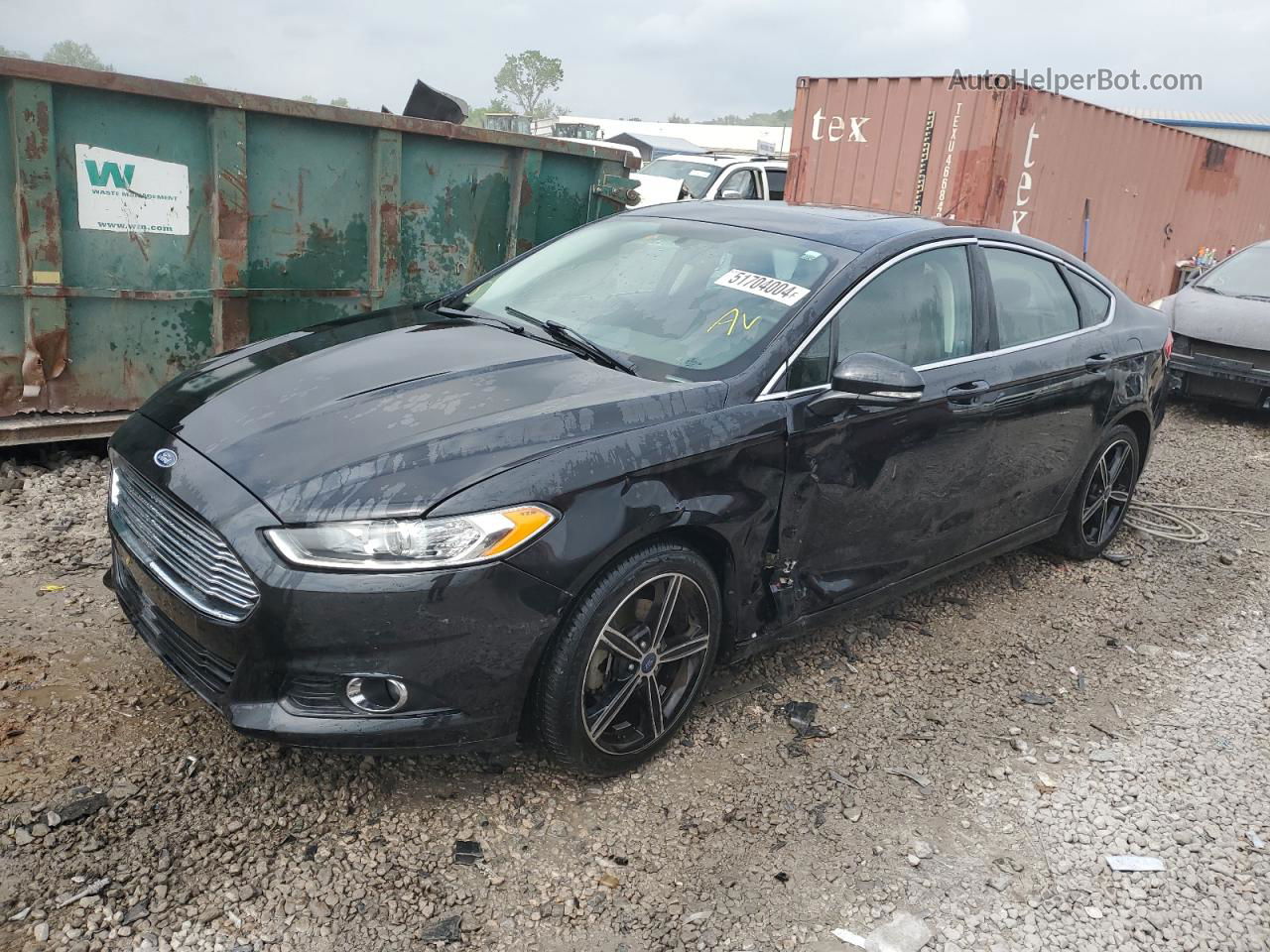 2015 Ford Fusion Se Black vin: 3FA6P0HD6FR250869