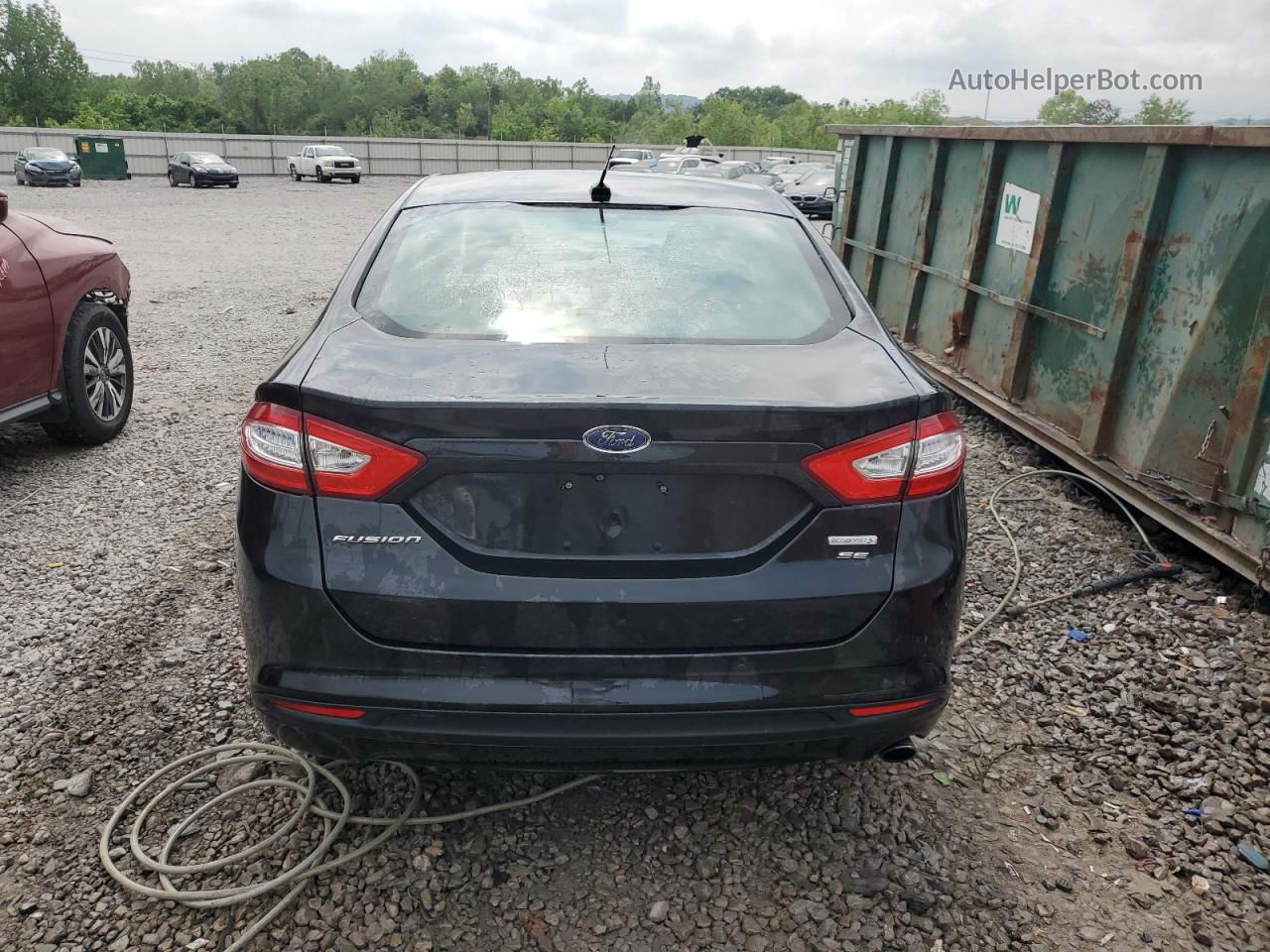 2015 Ford Fusion Se Black vin: 3FA6P0HD6FR250869