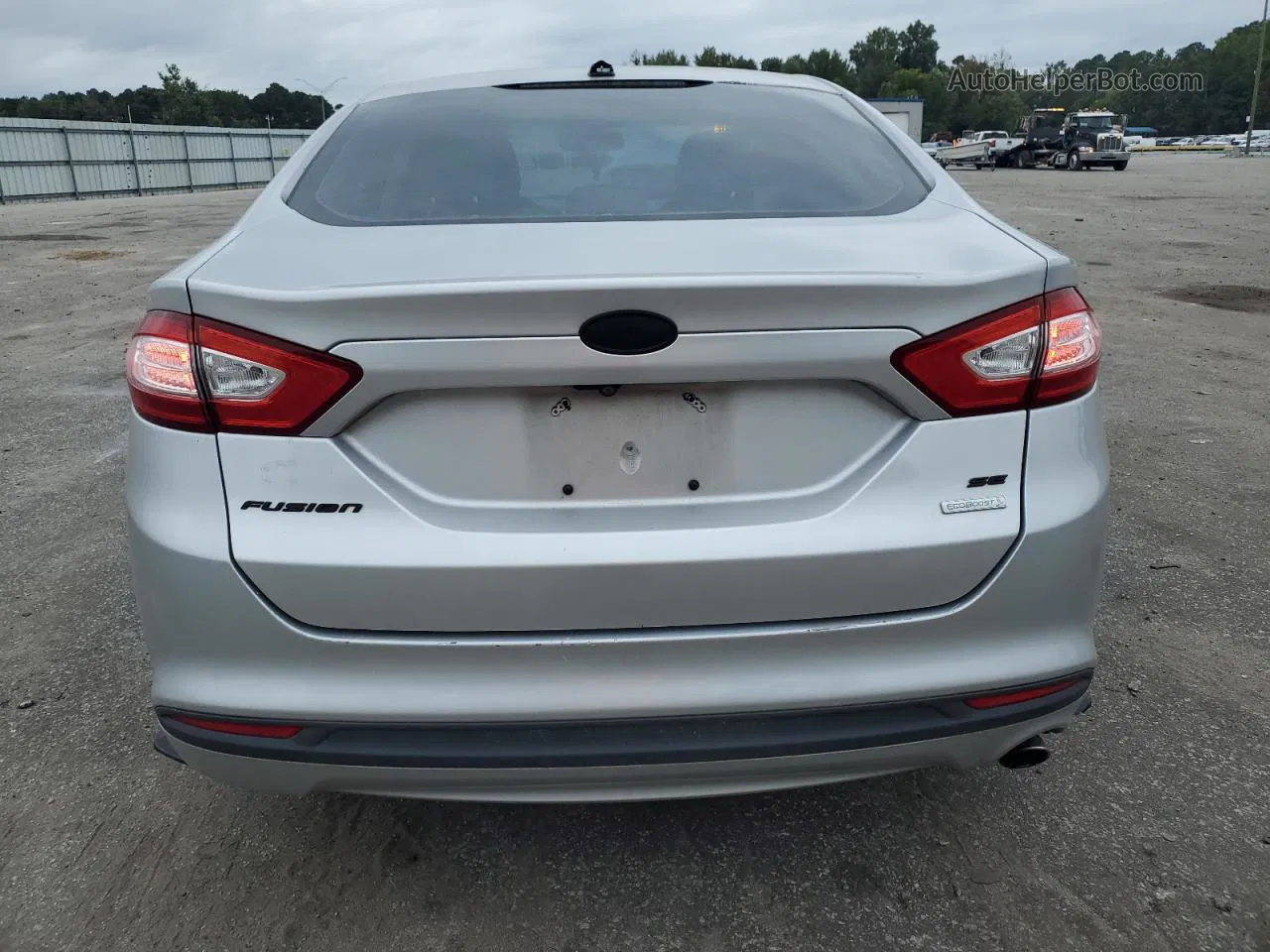 2016 Ford Fusion Se Silver vin: 3FA6P0HD6GR207778