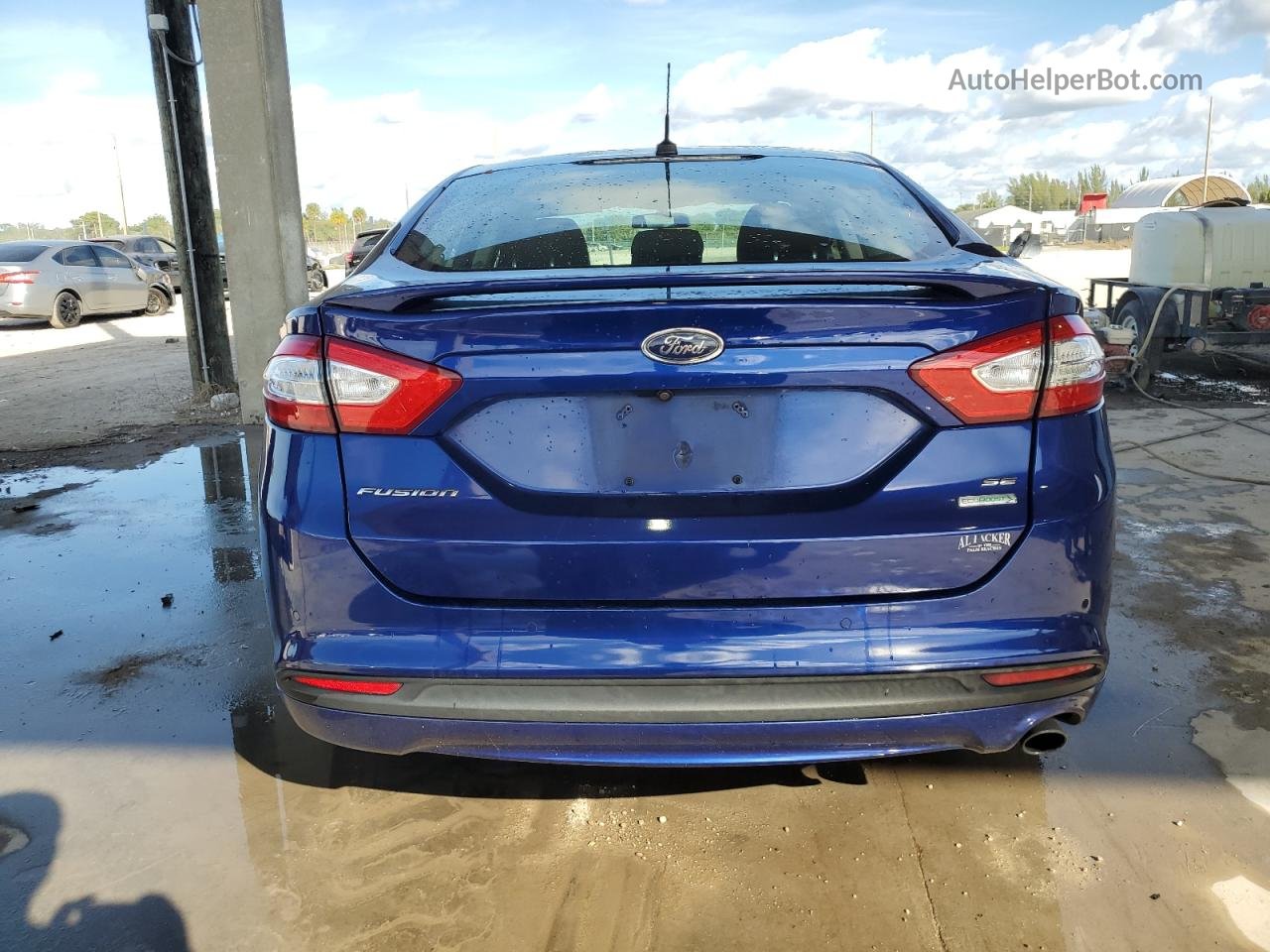 2016 Ford Fusion Se Blue vin: 3FA6P0HD6GR266426