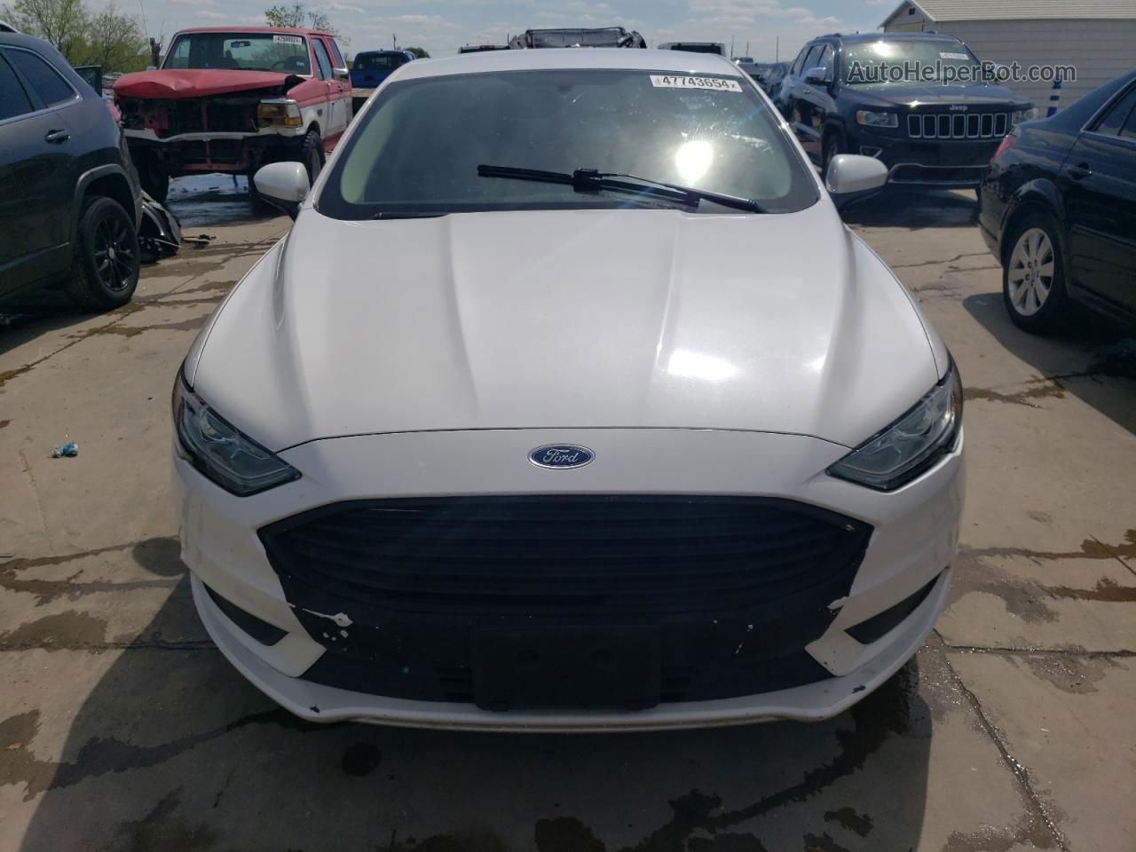 2017 Ford Fusion Se Белый vin: 3FA6P0HD6HR412969