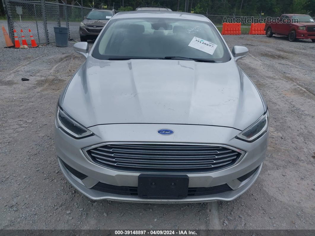 2018 Ford Fusion Se Silver vin: 3FA6P0HD6JR133687