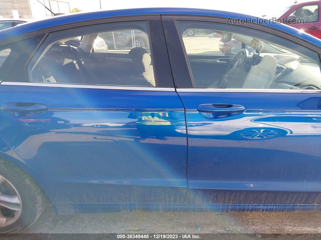 2018 Ford Fusion Se Blue vin: 3FA6P0HD6JR135875