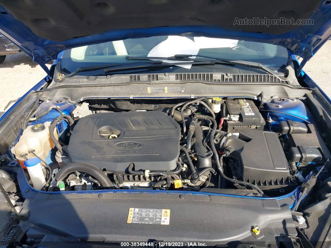 2018 Ford Fusion Se Синий vin: 3FA6P0HD6JR135875