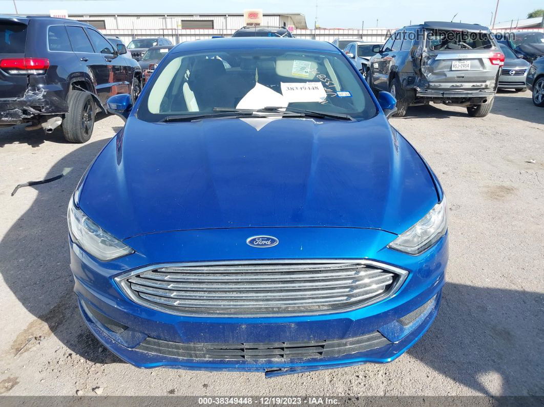 2018 Ford Fusion Se Blue vin: 3FA6P0HD6JR135875