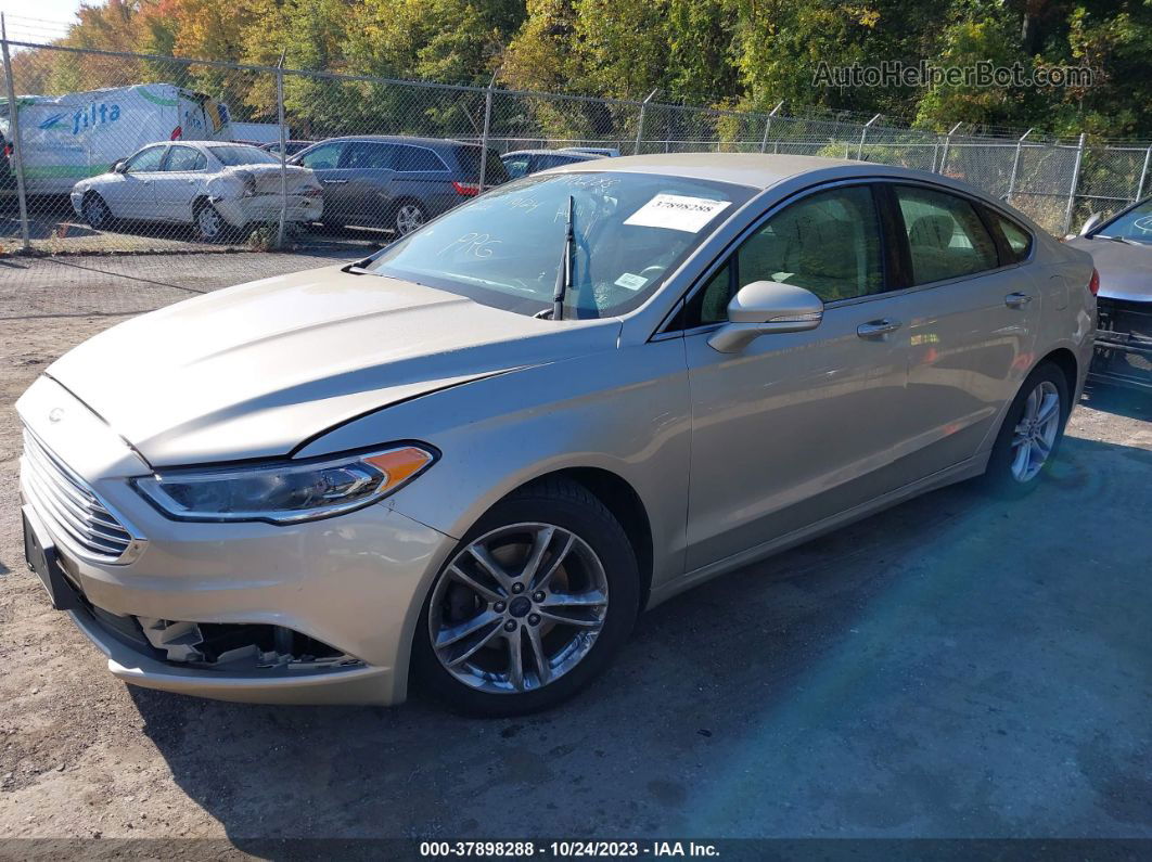 2018 Ford Fusion Se Золотой vin: 3FA6P0HD6JR156662