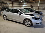 2018 Ford Fusion Se Silver vin: 3FA6P0HD6JR196627