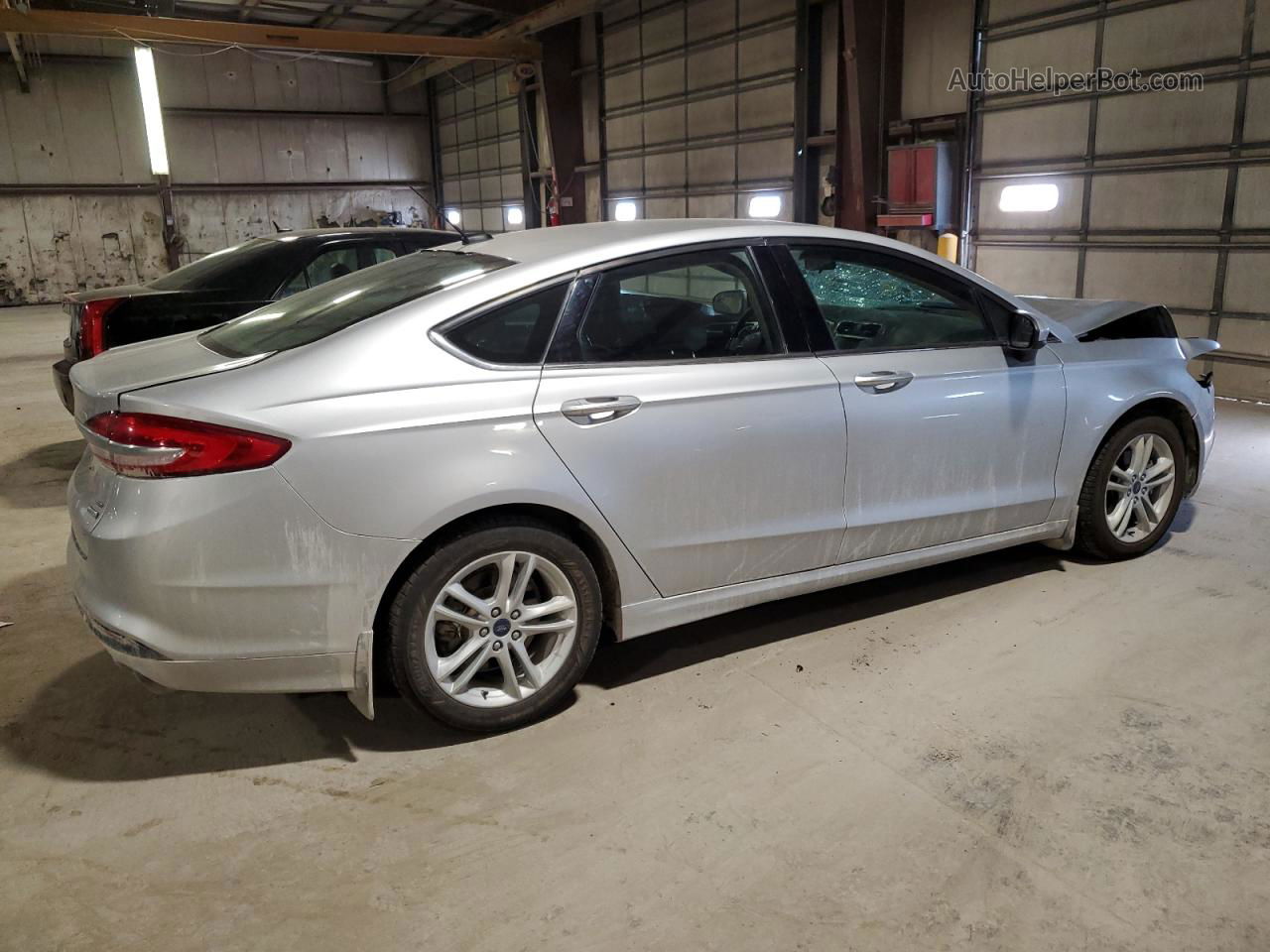 2018 Ford Fusion Se Silver vin: 3FA6P0HD6JR196627