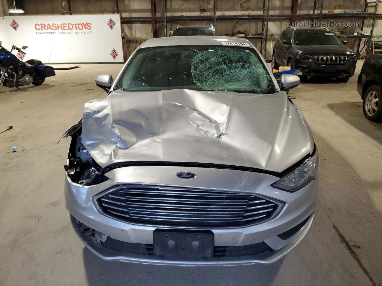 2018 Ford Fusion Se Silver vin: 3FA6P0HD6JR196627