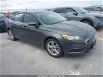 2018 Ford Fusion Se Gray vin: 3FA6P0HD6JR199723