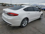 2018 Ford Fusion Se White vin: 3FA6P0HD6JR204709