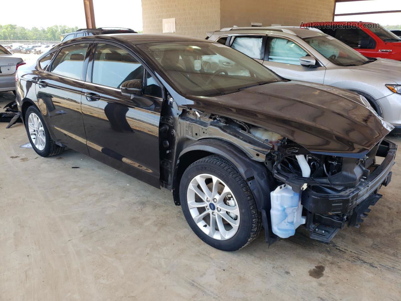 2019 Ford Fusion Se Black vin: 3FA6P0HD6KR126384