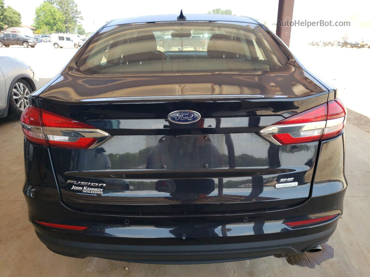 2019 Ford Fusion Se Черный vin: 3FA6P0HD6KR126384