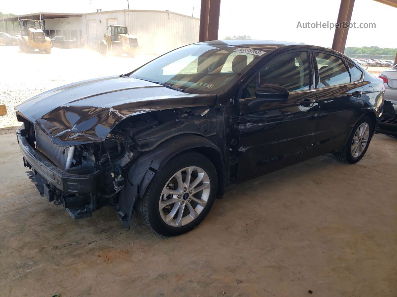 2019 Ford Fusion Se Black vin: 3FA6P0HD6KR126384