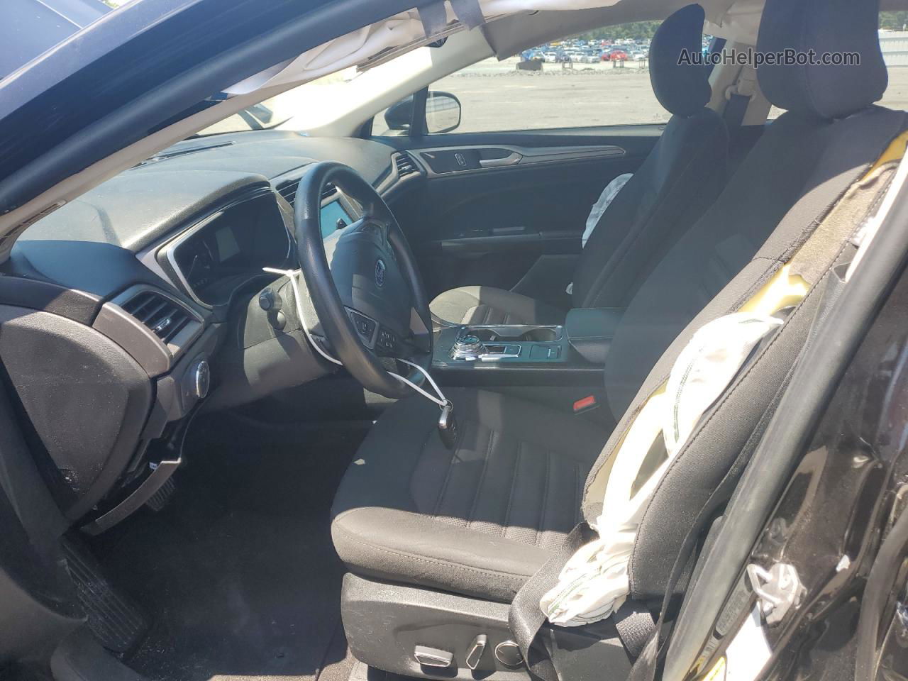 2019 Ford Fusion Se Black vin: 3FA6P0HD6KR126840