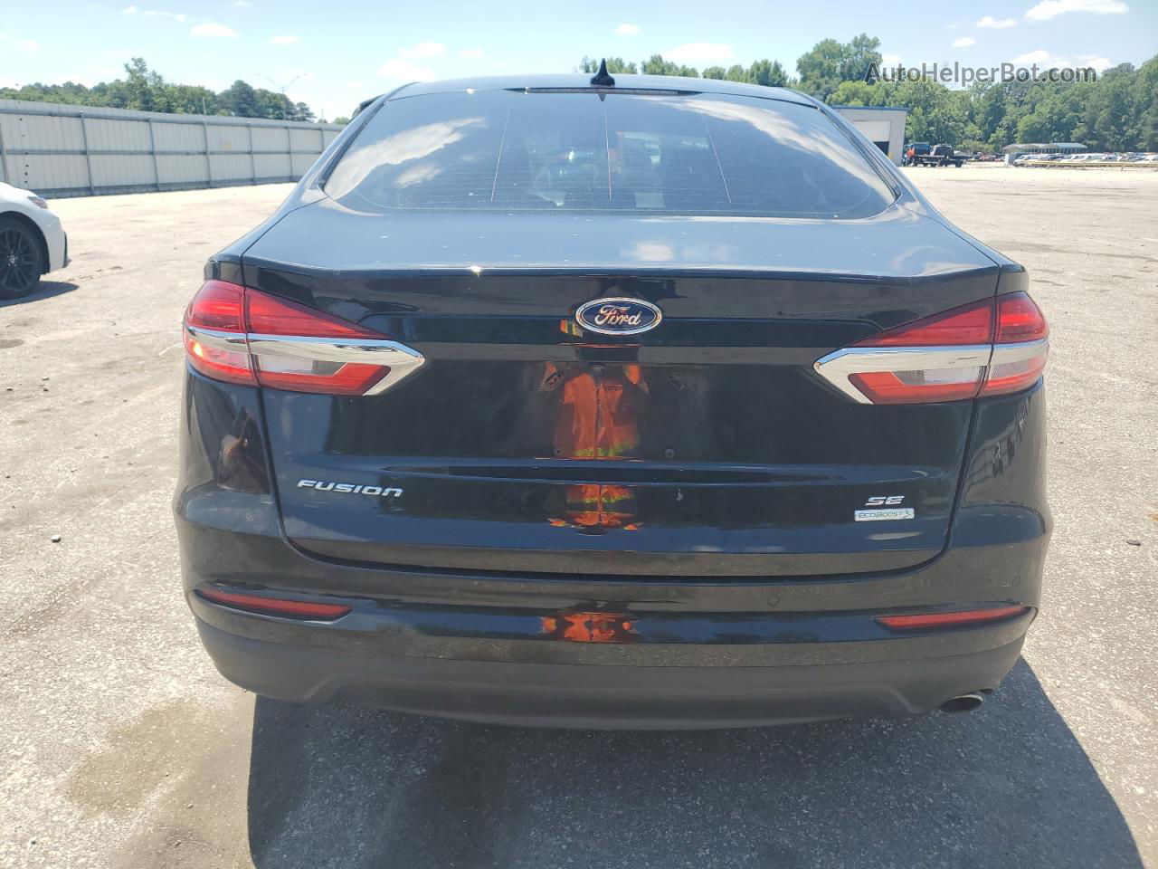 2019 Ford Fusion Se Black vin: 3FA6P0HD6KR126840