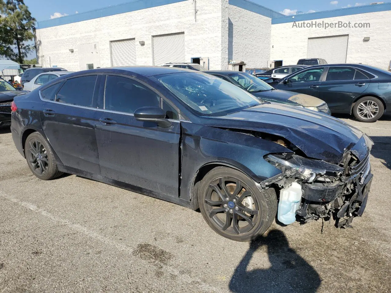 2020 Ford Fusion Se Blue vin: 3FA6P0HD6LR114978