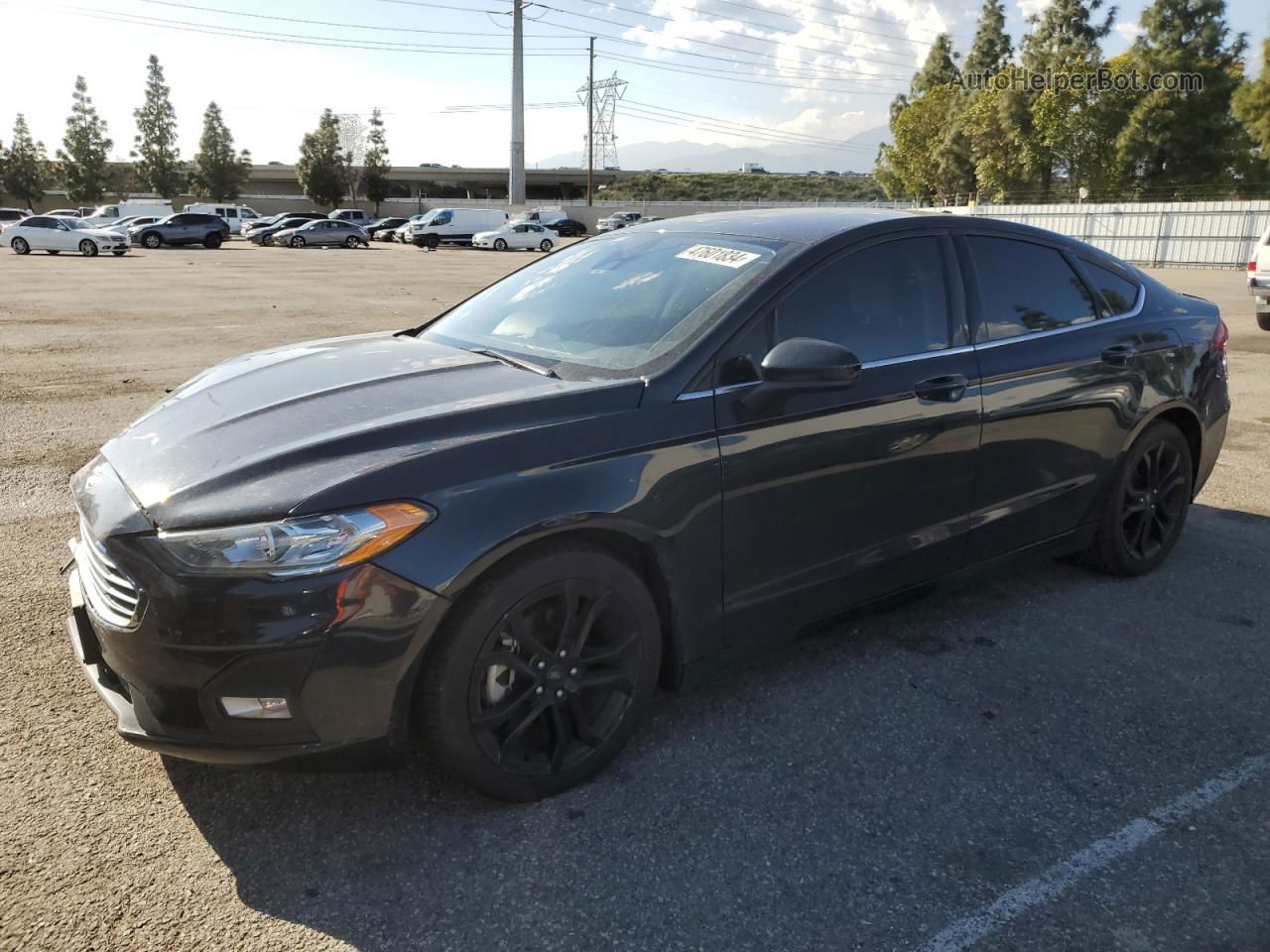 2020 Ford Fusion Se Blue vin: 3FA6P0HD6LR114978