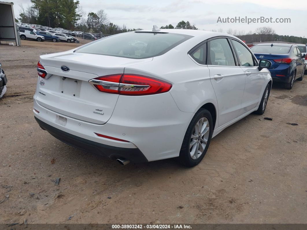 2020 Ford Fusion Se White vin: 3FA6P0HD6LR139962